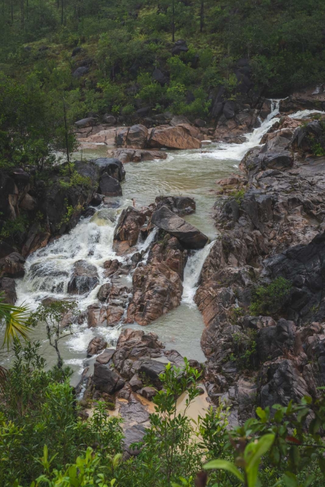 Big Rock Falls on the Caracol Tour in Belize