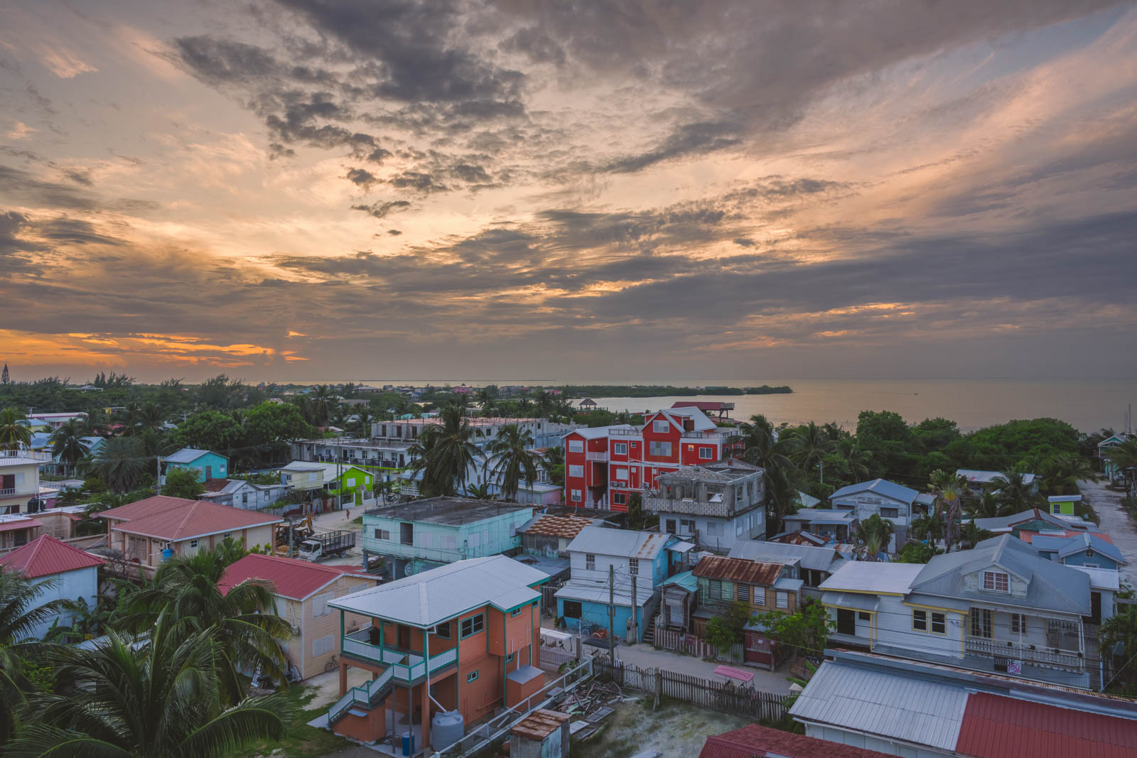 Rooftop bar on Cay Caulker