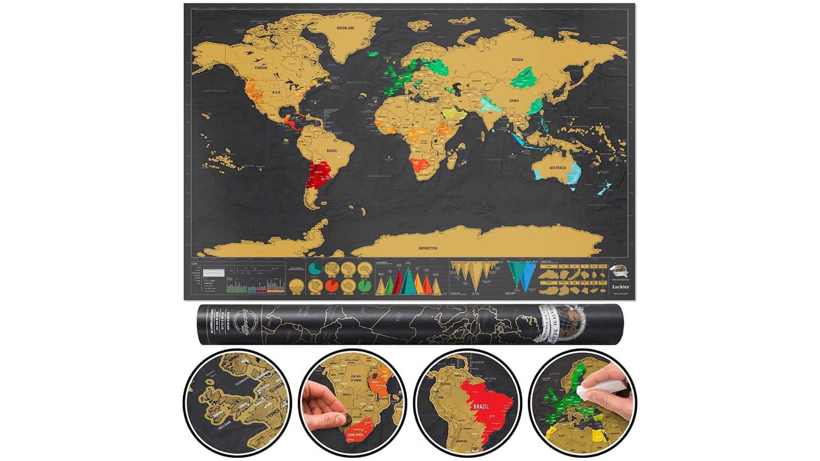 World Scratch Map best travel gift ideas