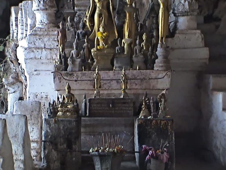 pak ou caves laos buddha statues