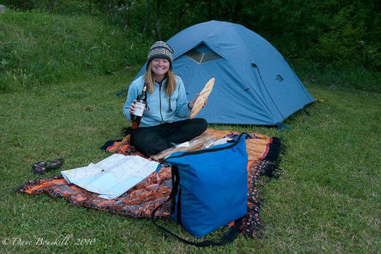 how to travel the world with no money - camping is cheap