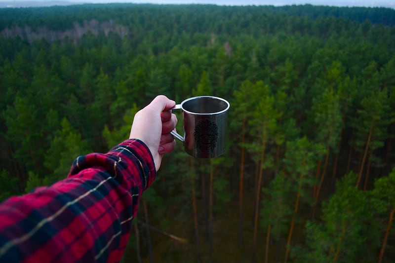 consumption dishes while camping