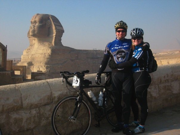 At the Start of the Tour d'Afrique in Cairo