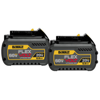 POWER TOOL ACCESSORIES | Dewalt 20V/60V MAX FLEXVOLT 6Ah Battery (2-Pack) - DCB606-2