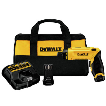 SCREWDRIVERS | Dewalt 8V MAX Brushed Lithium-Ion 1/4 in. Cordless Gyroscopic Screwdriver Kit with 2 Batteries (4 Ah) - DCF680N2