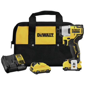 IMPACT DRIVERS | Dewalt XTREME 12V MAX Brushless Lithium-Ion 1/4 in. Cordless Impact Driver Kit with (2) 2 Ah Batteries - DCF801F2