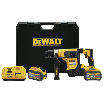 CONCRETE TOOLS | Dewalt 60V MAX Brushless Lithium-Ion 1-1/4 in. Cordless SDS Plus Rotary Hammer Kit with 2 Batteries (9 Ah) - DCH416X2
