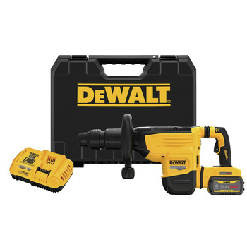 CONCRETE TOOLS | Dewalt 60V MAX Brushless Lithium-Ion 22 lbs. Cordless SDS MAX Chipping Hammer Kit (9 Ah) - DCH892X1
