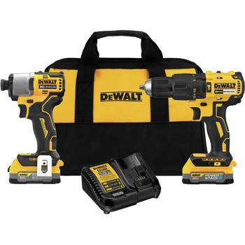 COMBO KITS | Dewalt 20V MAX Brushless Lithium-Ion Cordless Hammer Drill and Impact Driver Combo Kit with Compact Batteries - DCK276E2