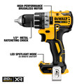 Combo Kits | Dewalt DCK283D2 2-Tool Combo Kit - 20V MAX XR Brushless Cordless Compact Drill Driver & Impact Driver Kit with 2 Batteries (2 Ah) image number 2
