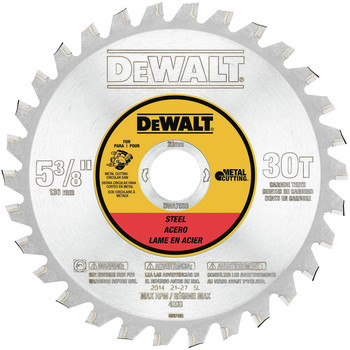 BLADES | Dewalt 5 3/8 in. 30T Ferrous Metal Cutting Saw Blade - DWA7538