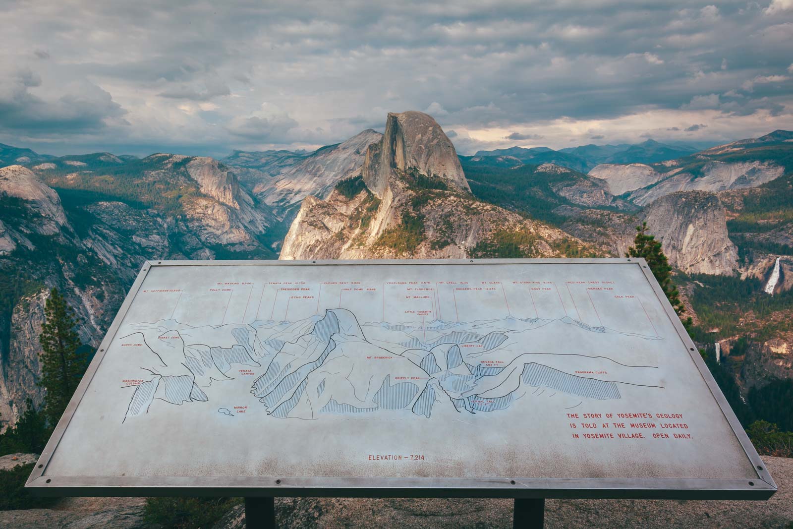 View of Half Dome form Glacier Point