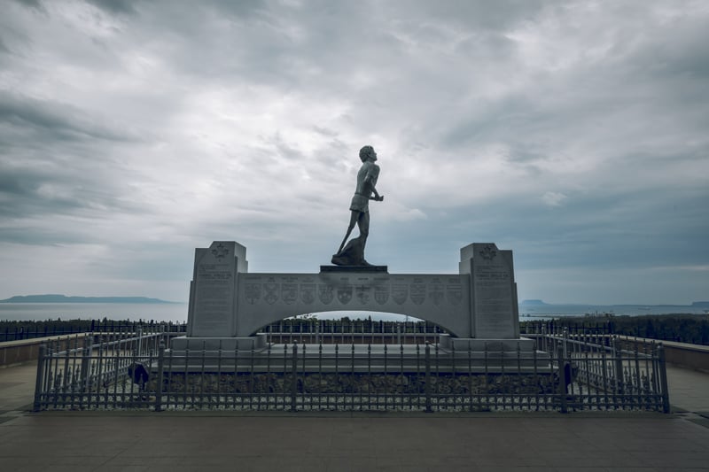 Terry Fox Memorial in Northern Ontario