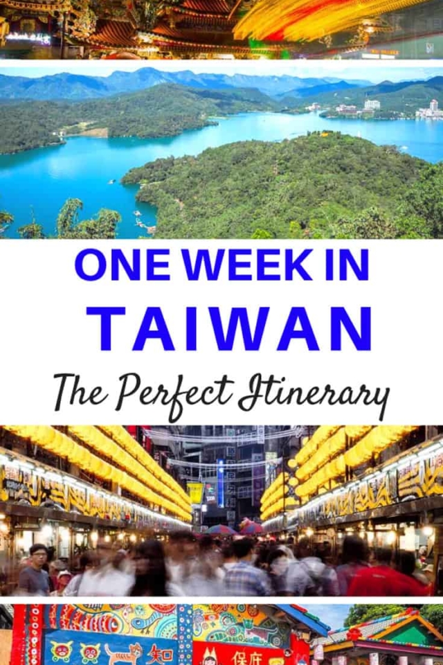 one week in taiwan itinerary