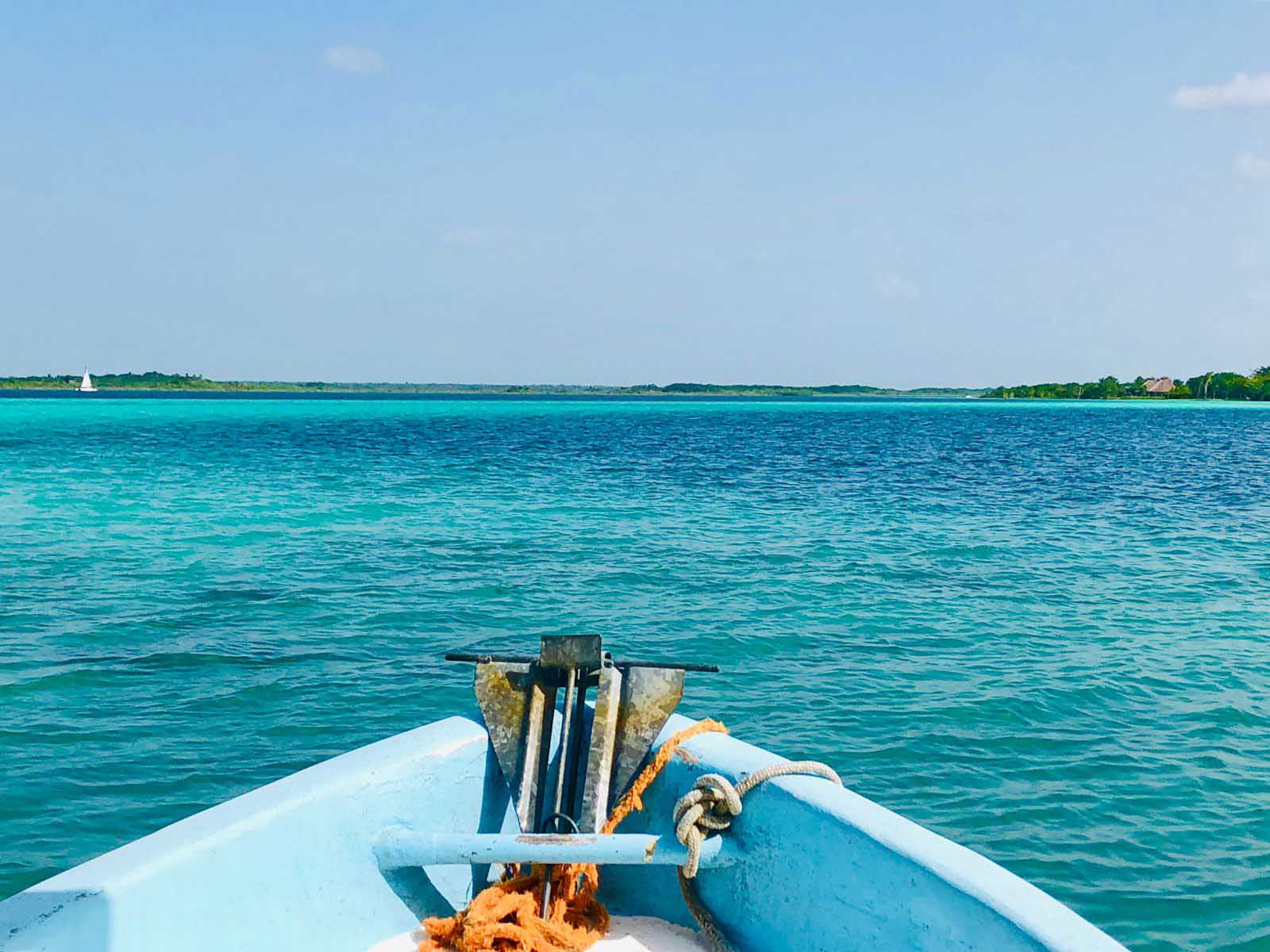 yucatan road trip itinerary bacalar boat tour